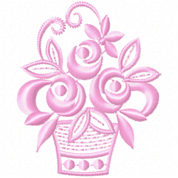 Flowers And Tree Embroidery Design 12